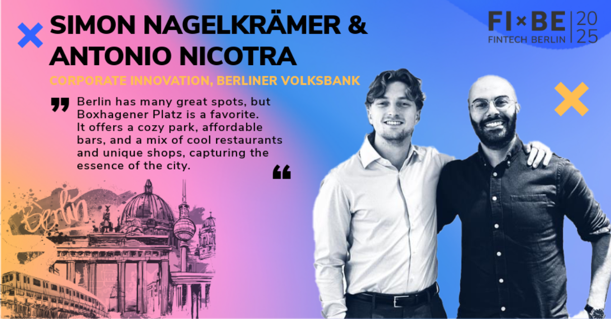 Simon Nagelkrämer und Antonio Nicotra. Corporate Innovation, Berliner Volksbank.